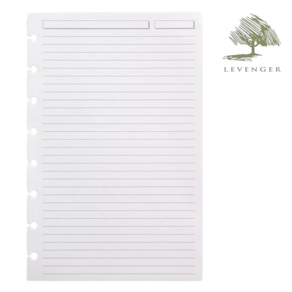 NWT Levenger Ruled 8 Discbound Refill Paper (300 sheets) - Picture 4 of 4